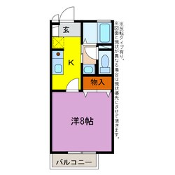 シャルム茶臼山の物件間取画像